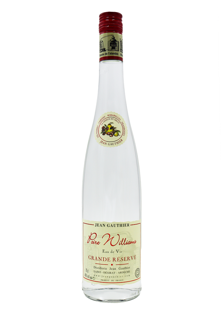 Eau de Vie de Poire Williams Grande Réserve Distillerie Jean Gauthier